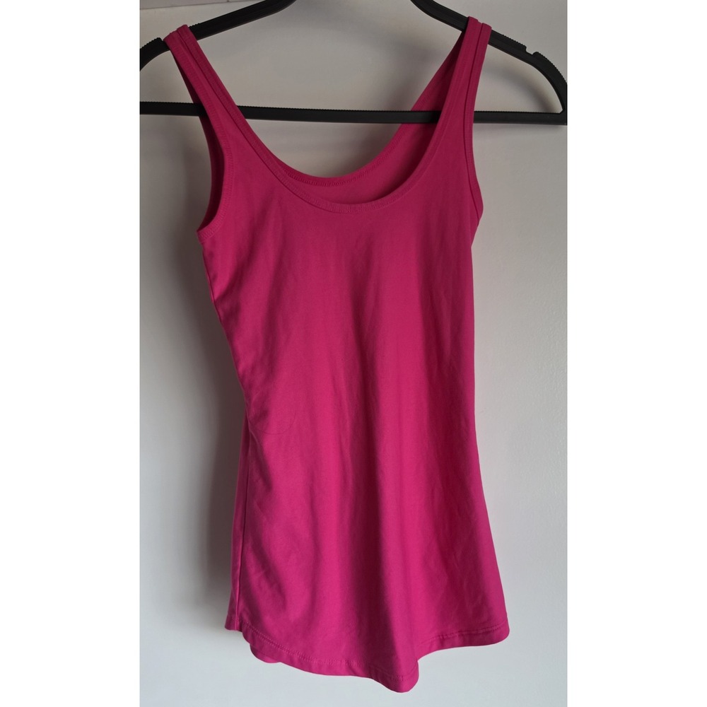 No Boundaries Tank Top XS Hot Pink Sleeveless Casual Solid Cami Shirt